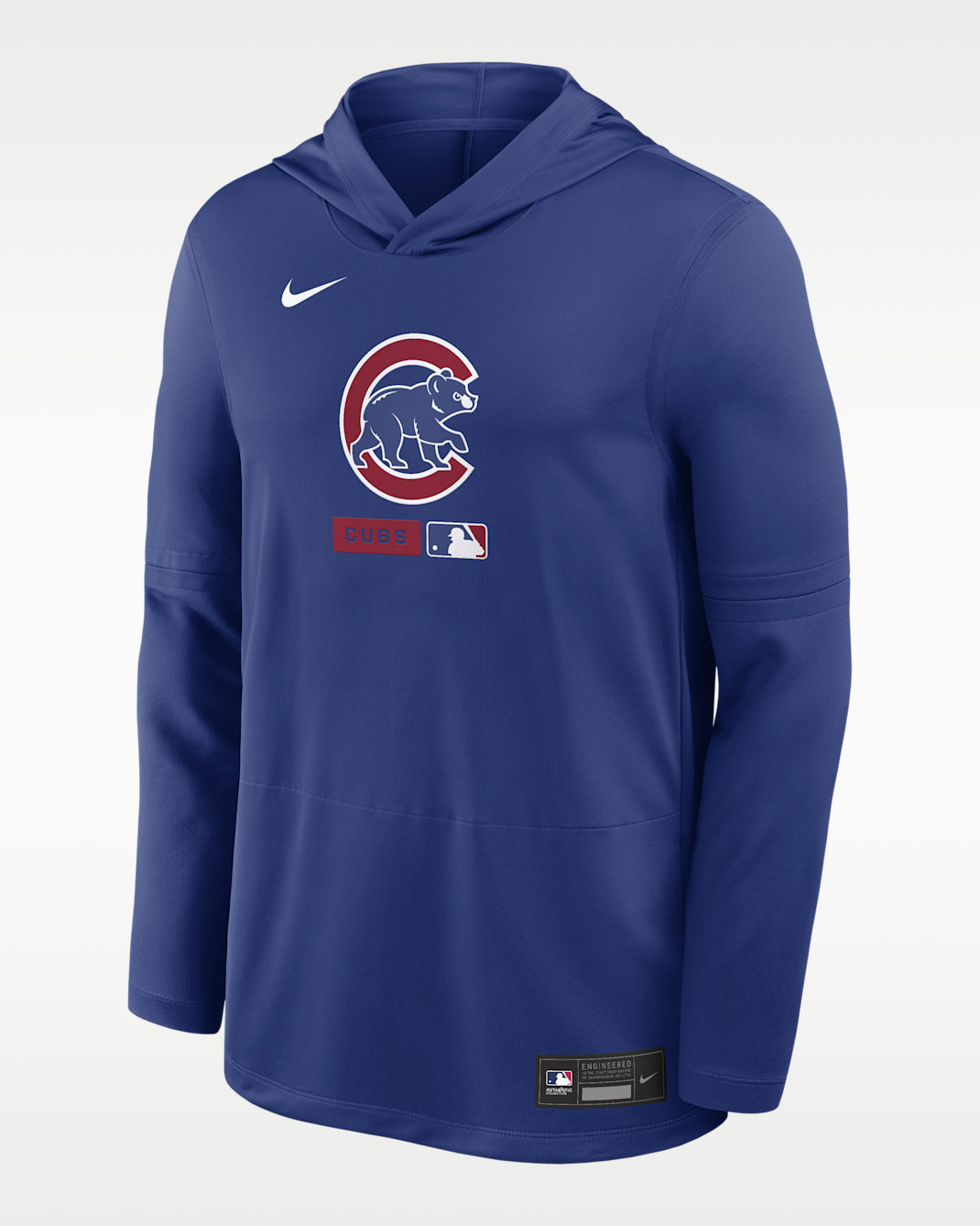 Chicago Cubs Authentic Collection Men's Nike Dri-FIT MLB Long-Sleeve Hooded Top - Rush Blue