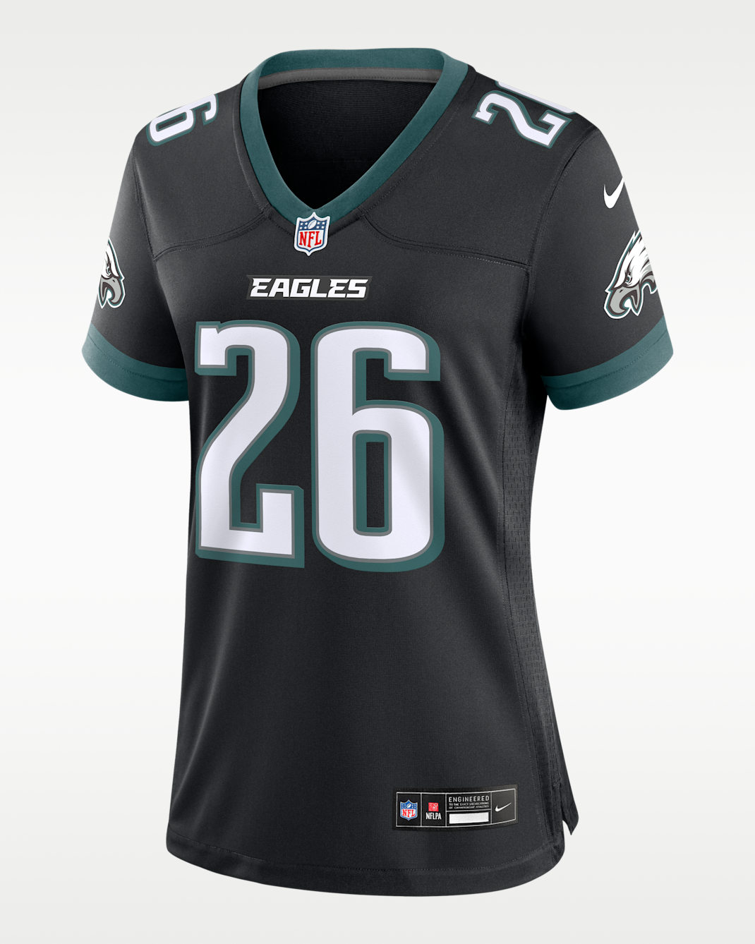 Saquon Barkley Philadelphia Eagles Women's Nike NFL Game Jersey - Black
