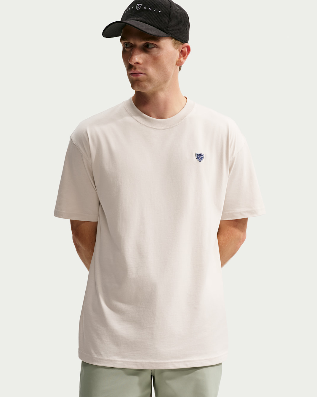 Nike férfi golfpóló - Light Orewood Brown