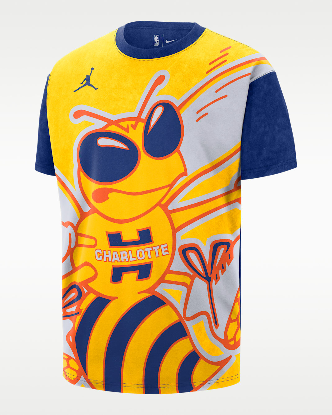 Charlotte Hornets Essential City Edition Men's Nike NBA Max90 T-Shirt - Amarillo/Rush Blue