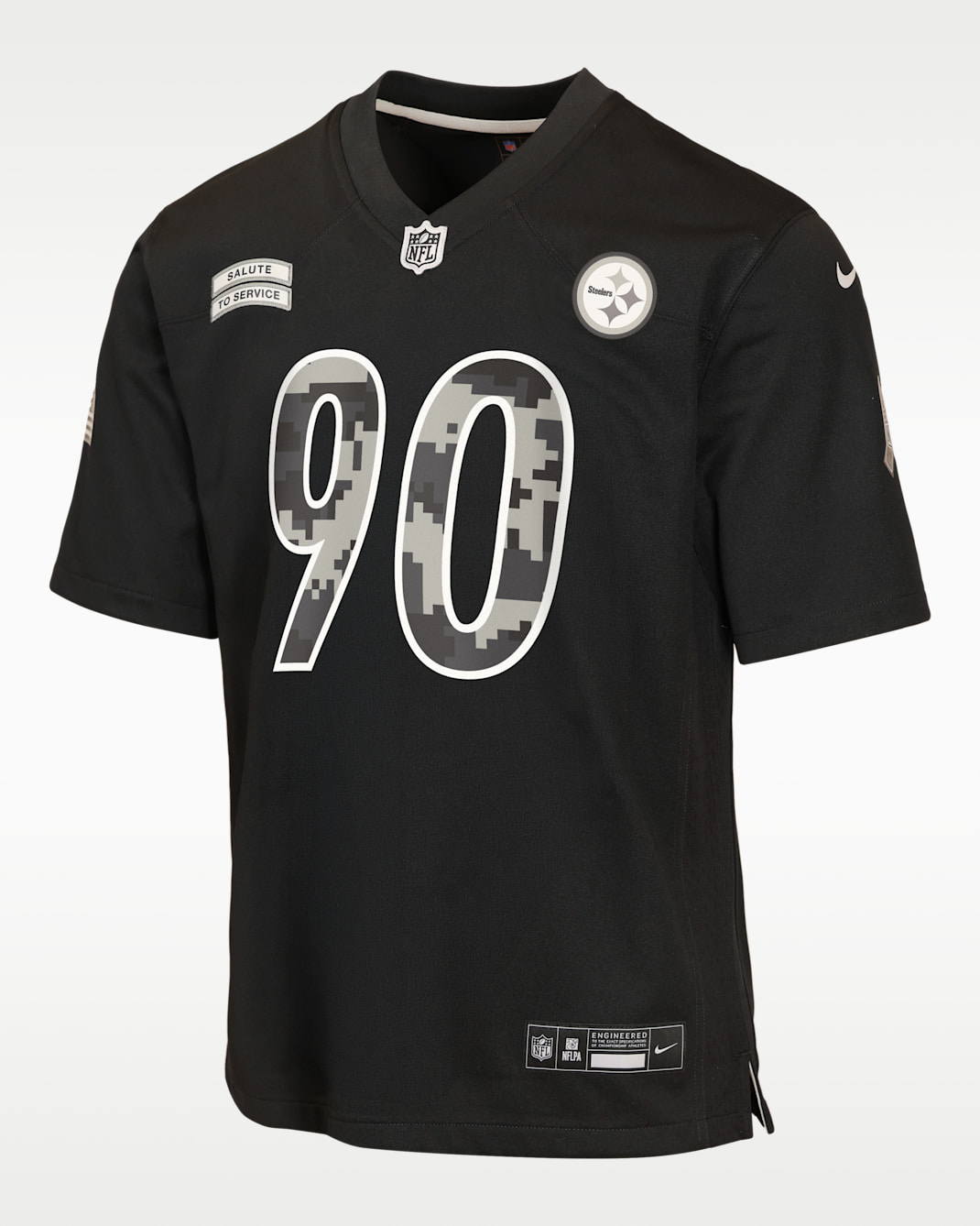 T.J. Watt Pittsburgh Steelers Salute to Service Big Kids' Nike NFL Game Jersey - Black