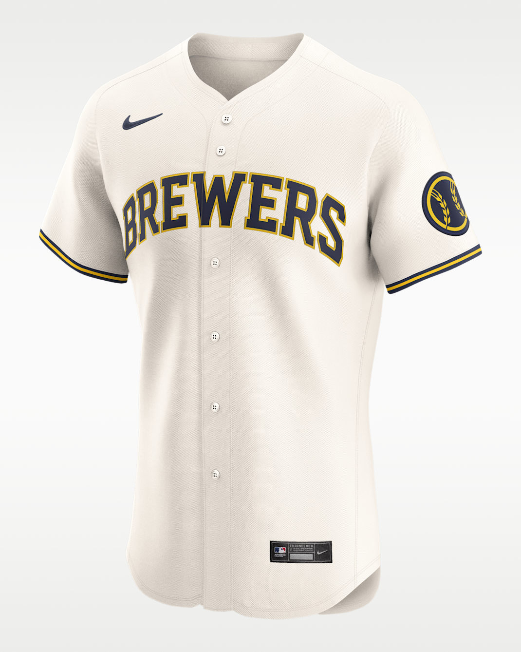 Milwaukee Brewers Men's Nike Dri-FIT ADV MLB Elite Jersey - Cream