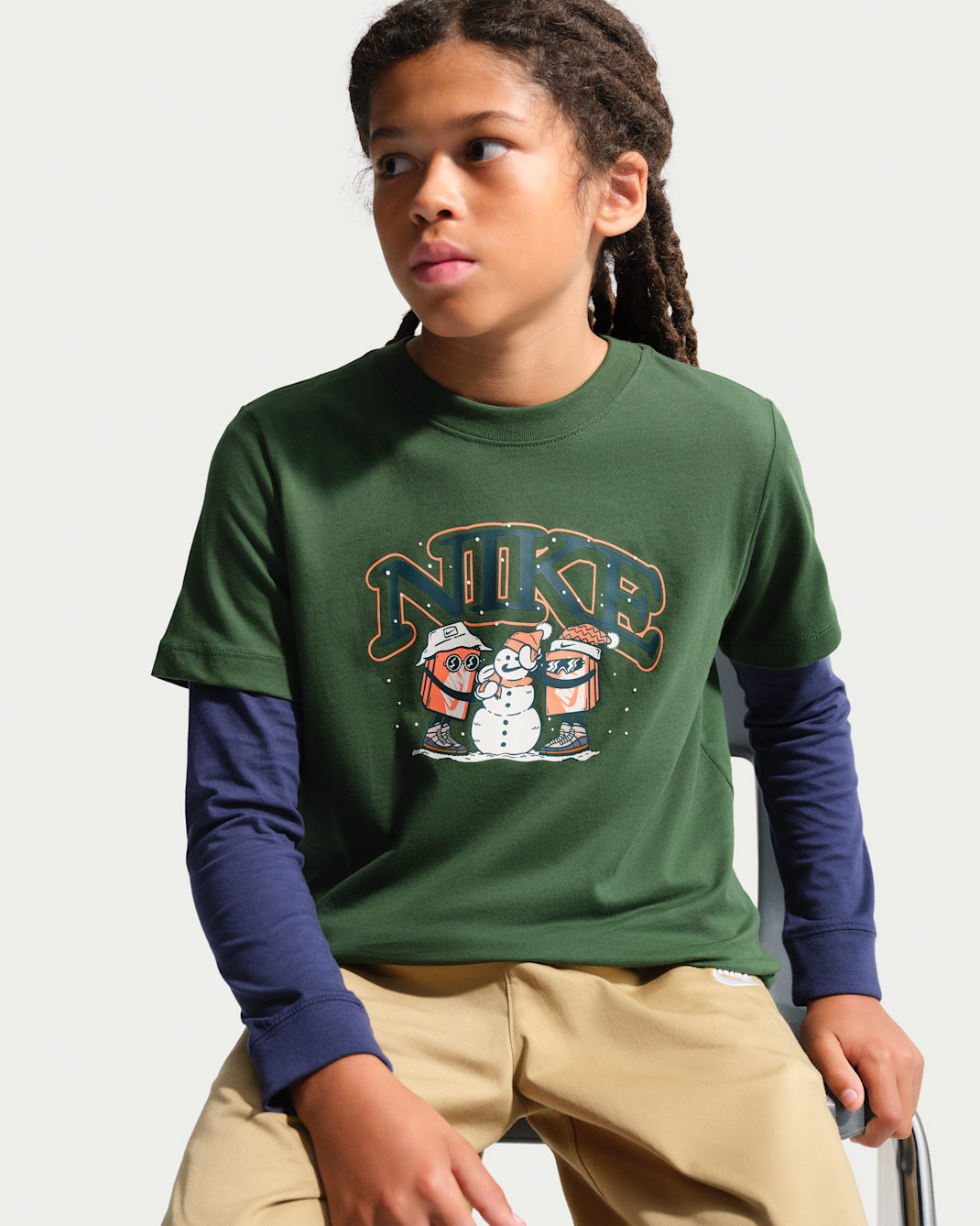 Nike Sportswear Older Kids' T-Shirt - Fir
