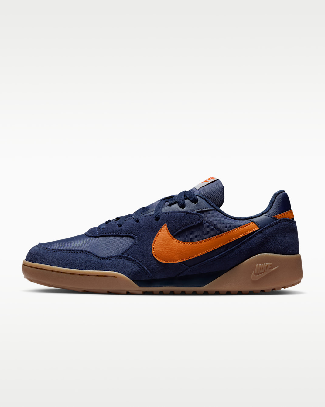 Nike Terra Manta Suede Men's Shoes - Obsidian/Gum Medium Brown/Campfire Orange
