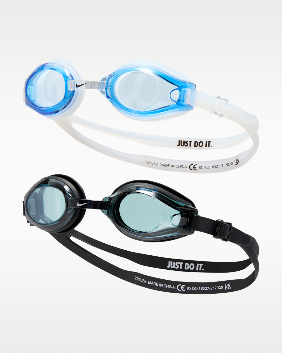 Goggles de natación Nike (paquete de 2) - Humo/Azul/Blanco