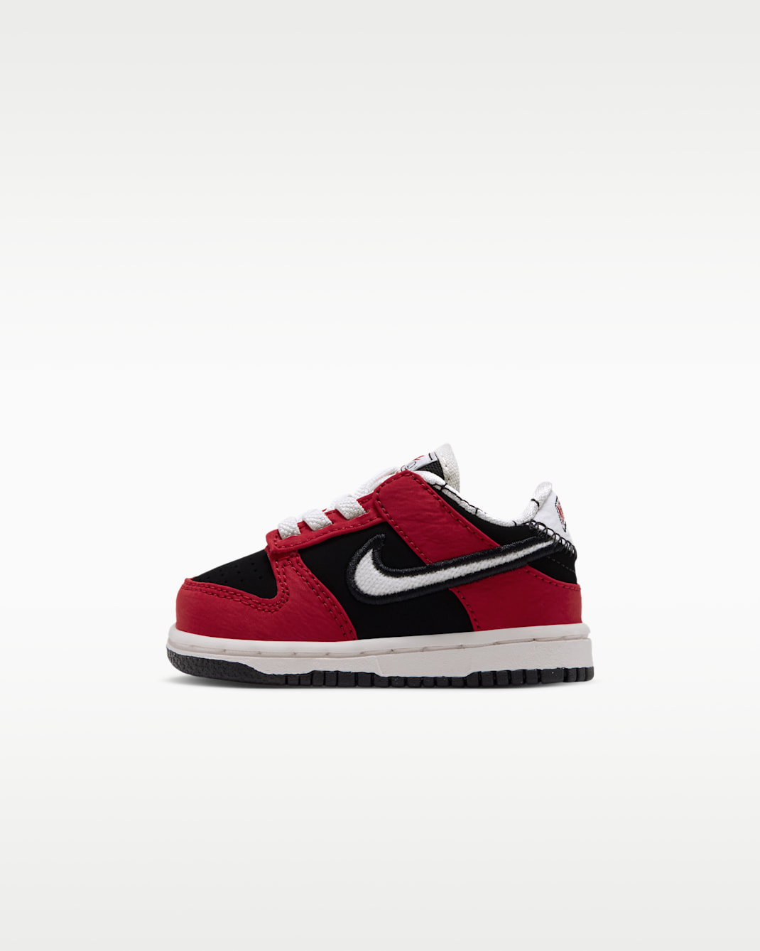 Nike Dunk Low LV8 Baby/Toddler Shoes - Black/University Red/Sail