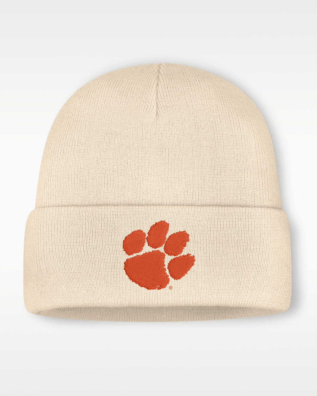 Clemson Men's Nike College Cuffed Beanie - Natural