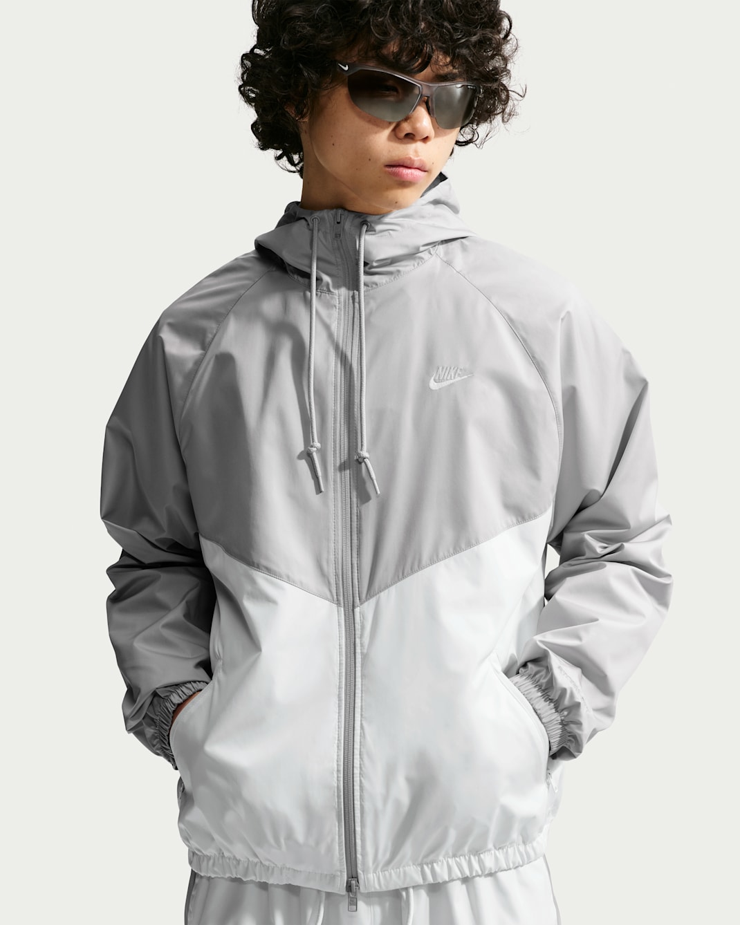 Nike Windrunner Men's Lined Jacket - Light Iron Ore/Sail/Sail