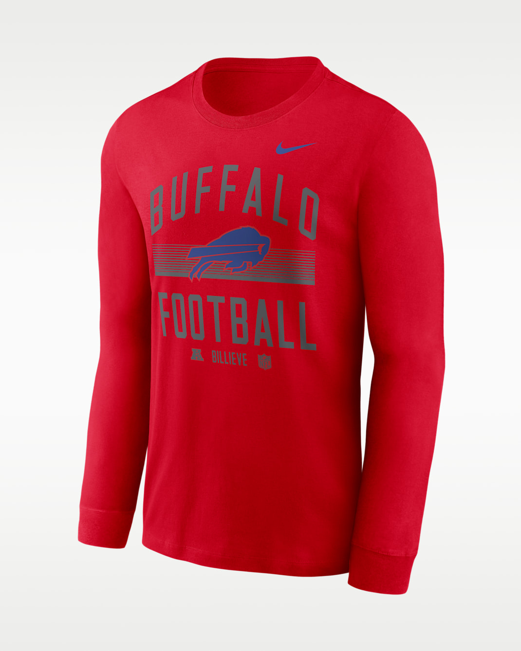 Buffalo Bills Essential Men's Nike Dri-FIT NFL Long-Sleeve T-Shirt - Red