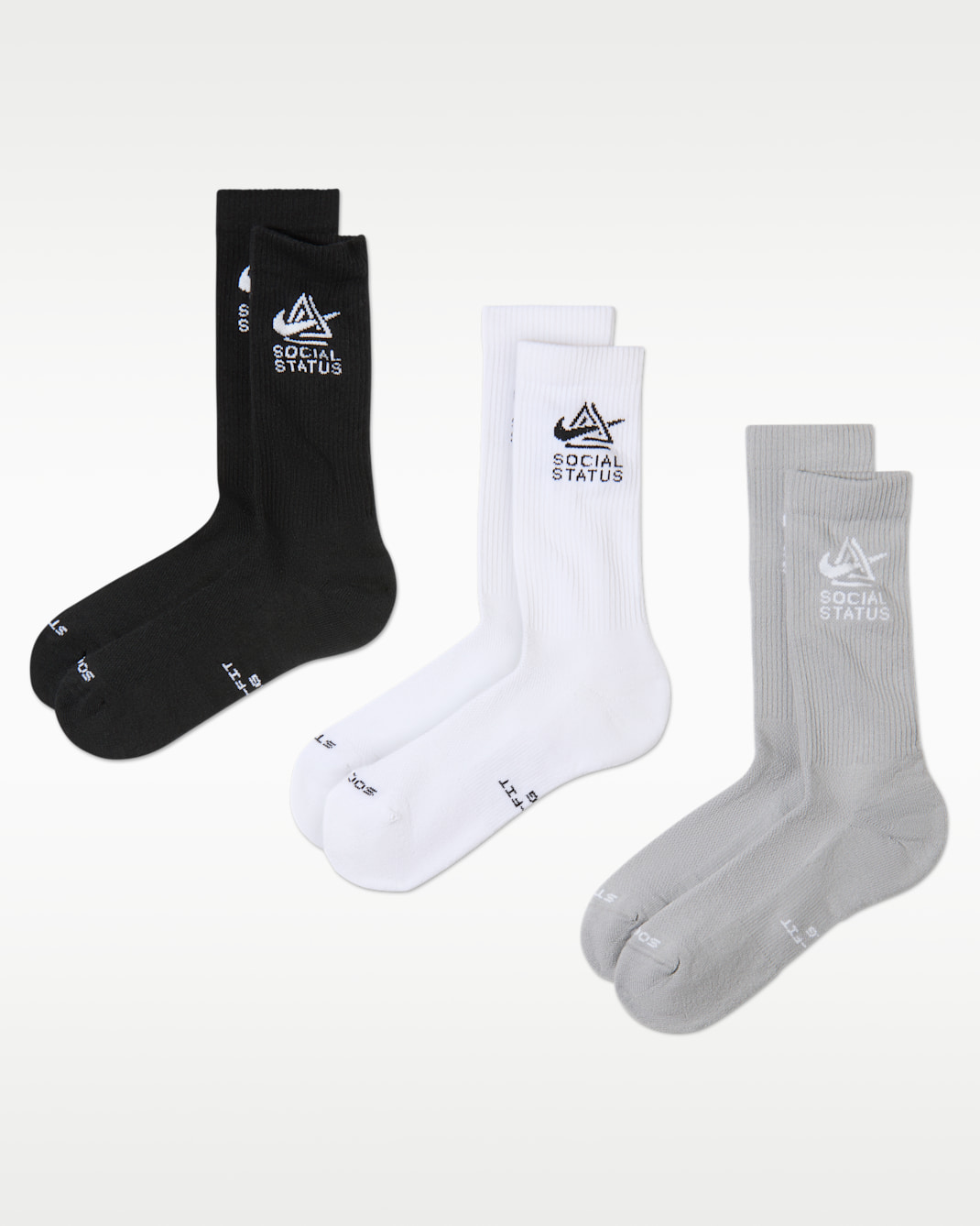 Nike Everyday Elevated x Social Status Crew Socks (3 Pairs) - Multi-Color