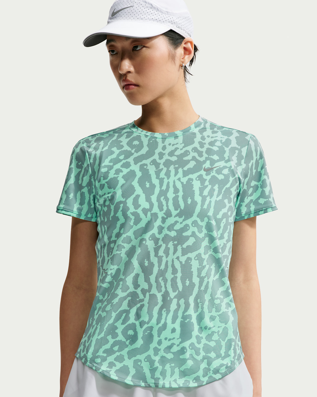 Nike Swift Women's Dri-FIT Short-Sleeve Running Top - Mint Foam/Cannon