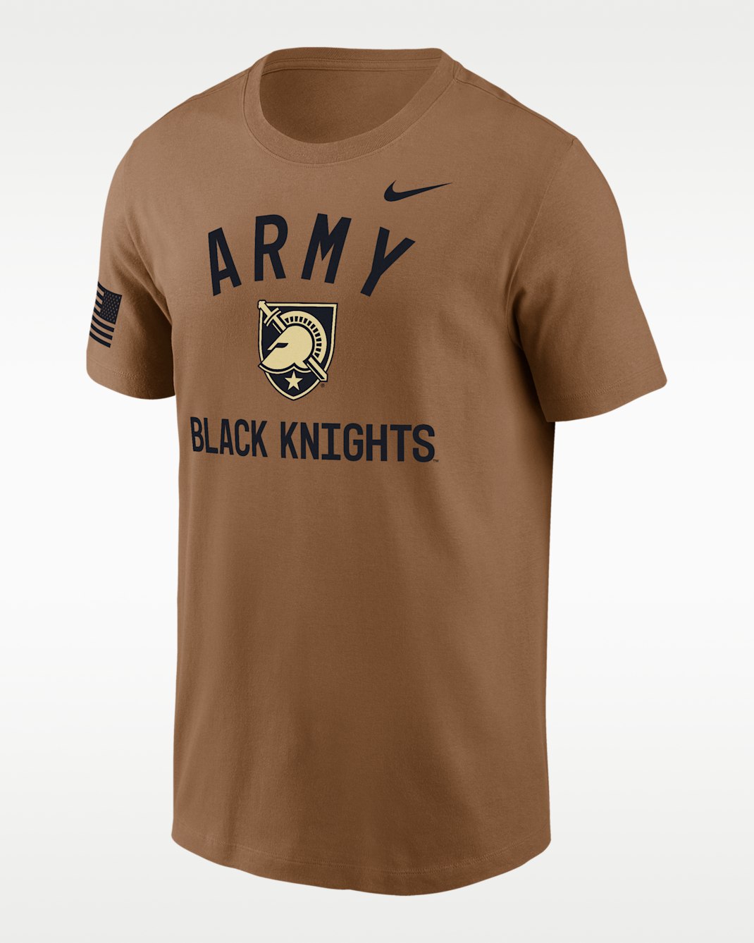 Army Black Knights Men's Nike Dri-FIT College T-Shirt - Brown