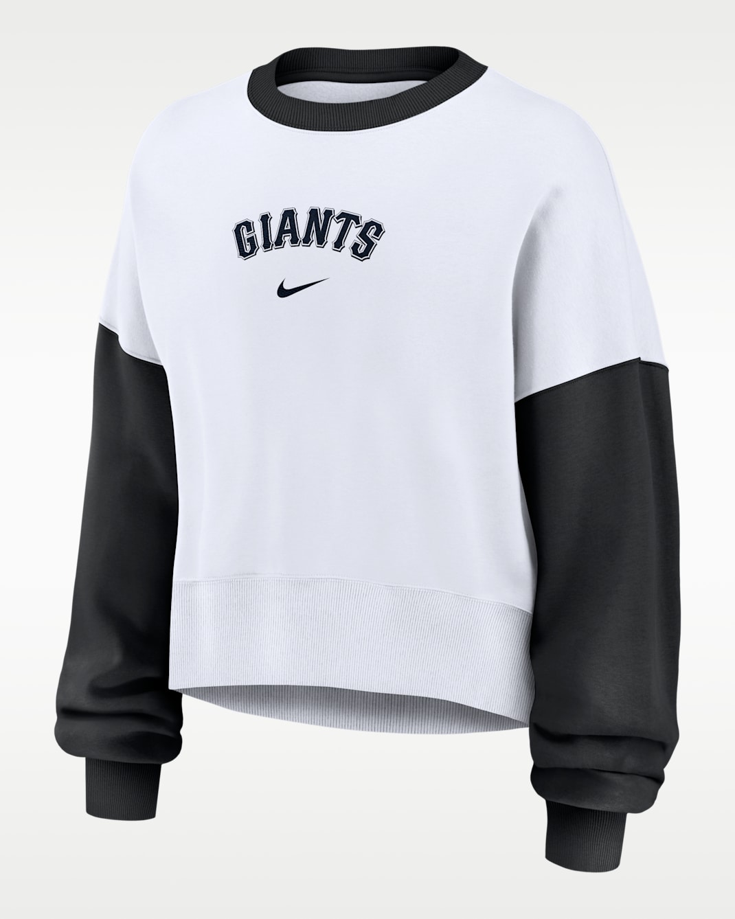 Sudadera de cuello redondo sin cierre Nike de la MLB para mujer San Francisco Giants Primary - Blanco