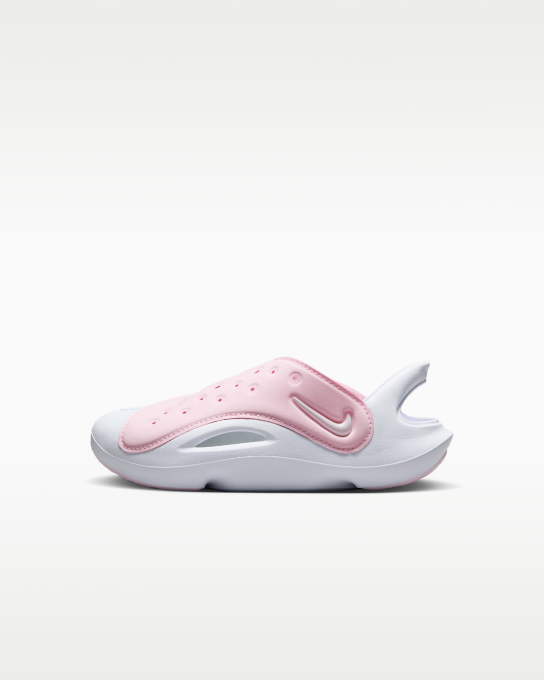 Nike Aqua Swoosh Younger Kids' Sandals - Pink Foam/White