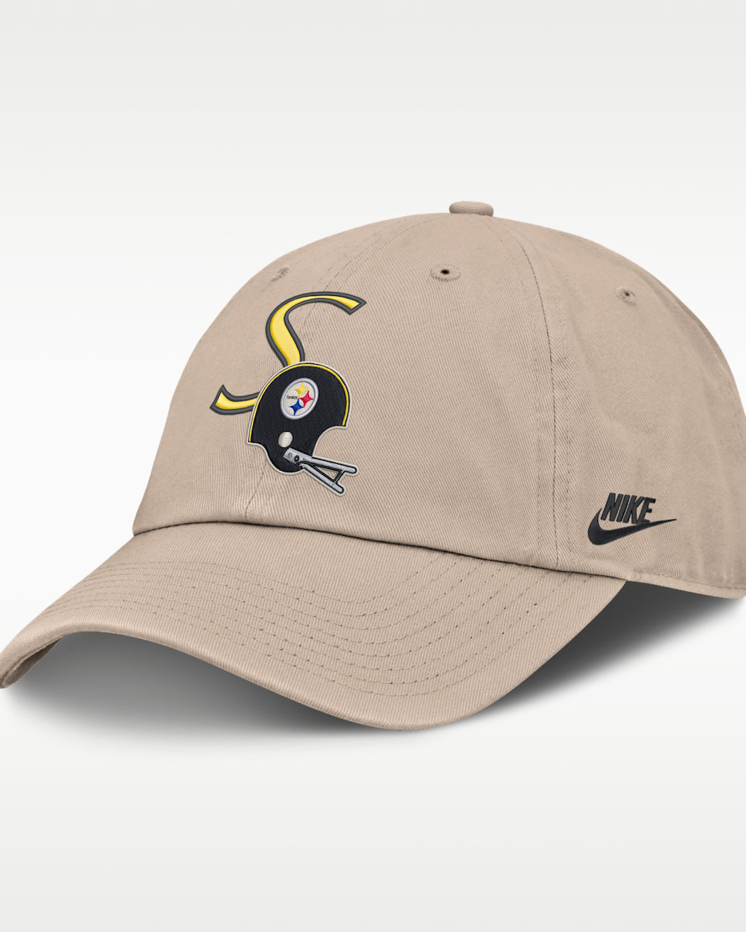 Pittsburgh Steelers Rewind Club Men's Nike NFL Adjustable Hat - Sand