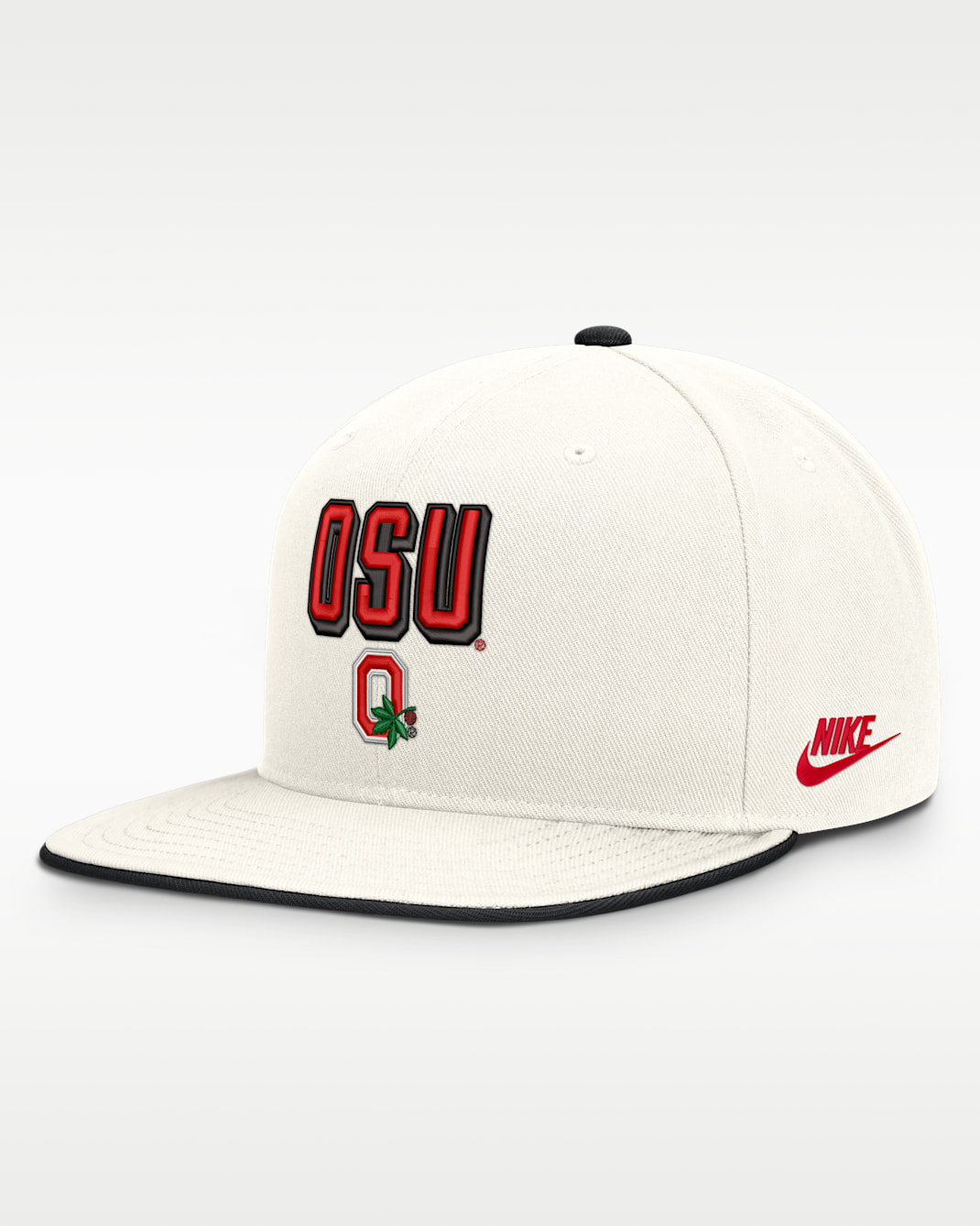 Ohio State Legacy Letter & Mascot Pro Men's Nike Dri-FIT College Adjustable Hat - White