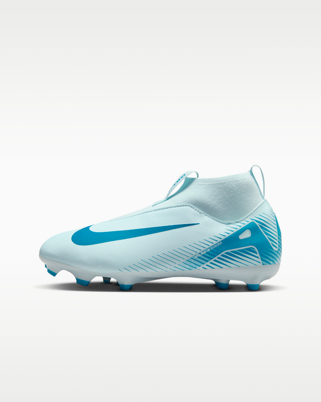 Nike Jr. Mercurial Superfly 10 Academy Younger/Older Kids' Multi-Ground High-Top Football Boot - Glacier Blue/Blue Orbit