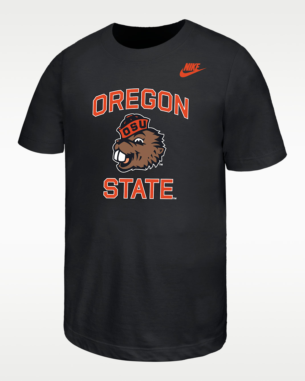 Playera universitaria Nike para niños talla grande Oregon State - Negro