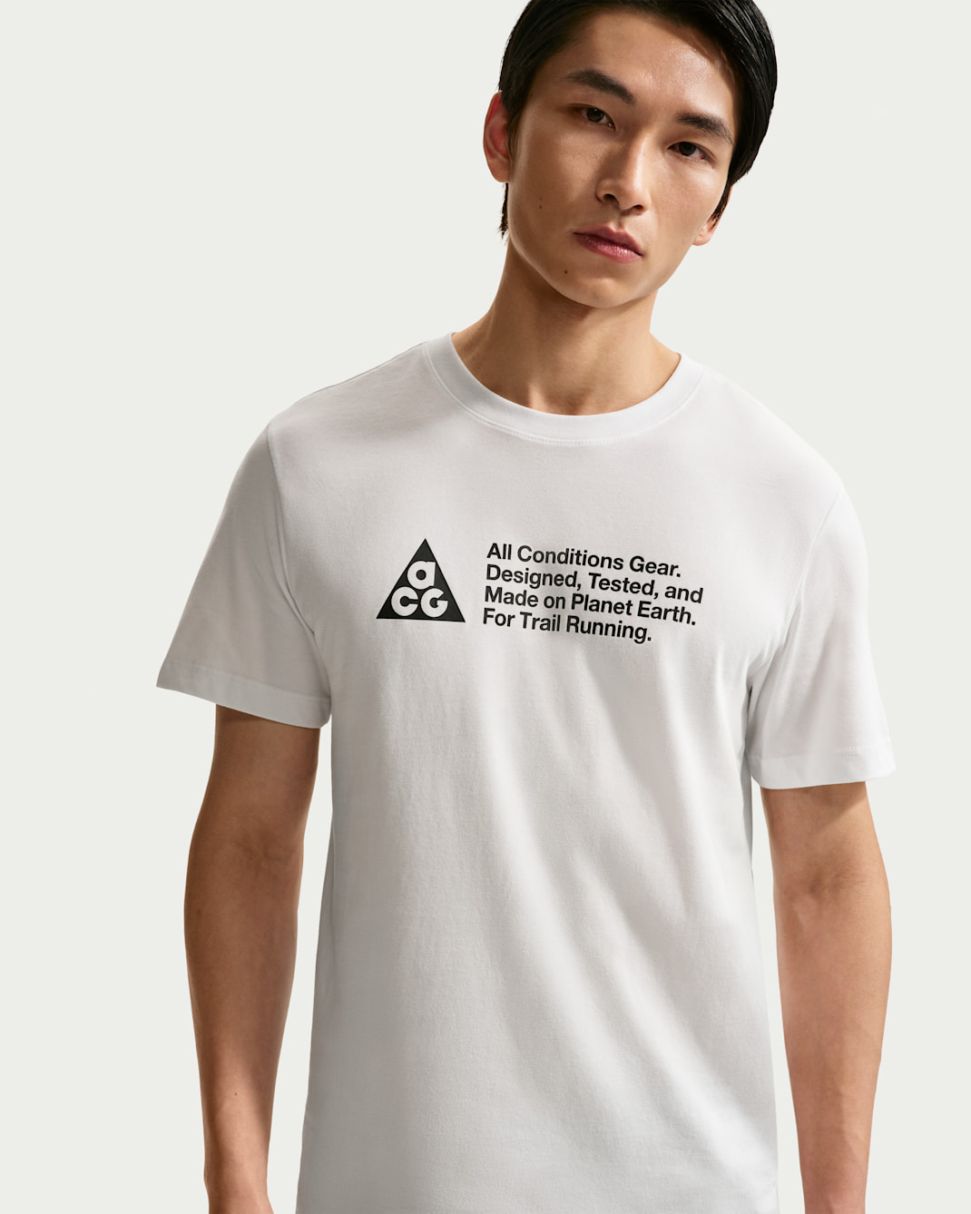 Nike ACG 男款 Dri-FIT Trail 跑步 T 恤 - Summit White