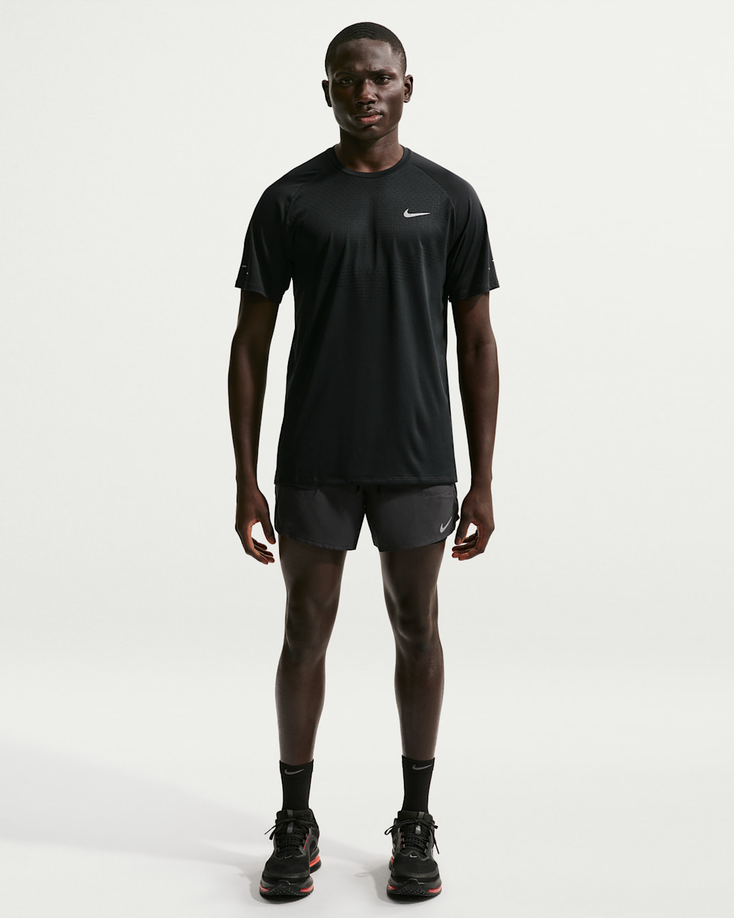 Nike Stride Men's Dri-FIT 5" 2-in-1 Running Shorts - Black/Black/Black