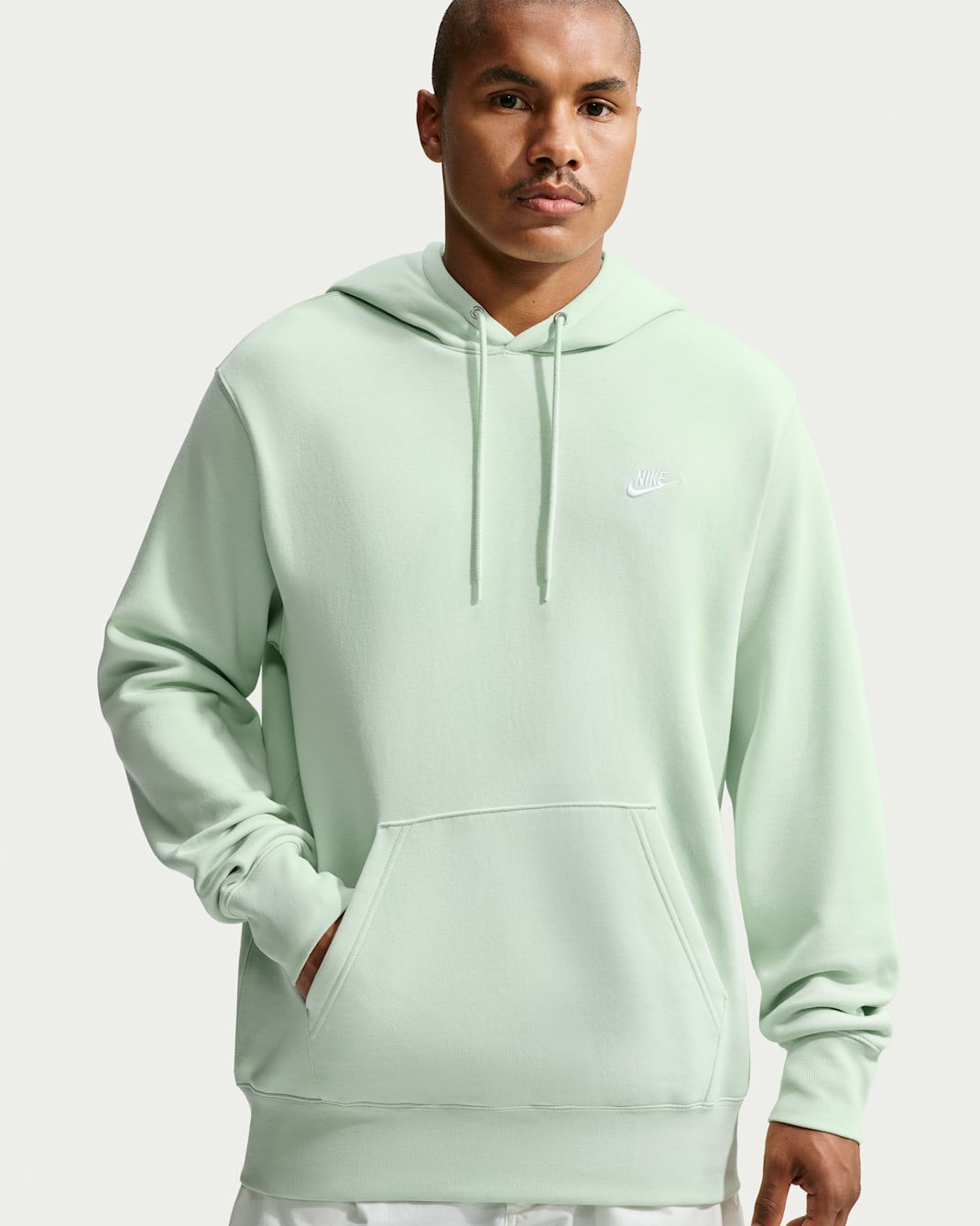 Nike Club Men's Pullover Fleece Hoodie - Jade Aura/Jade Aura/White