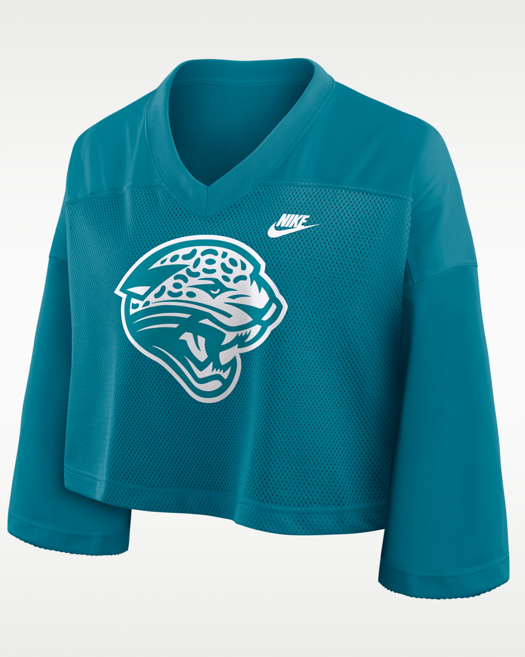 Jacksonville Jaguars Rewind Fashion Women's Nike Dri-FIT NFL Cropped Jersey - Teal