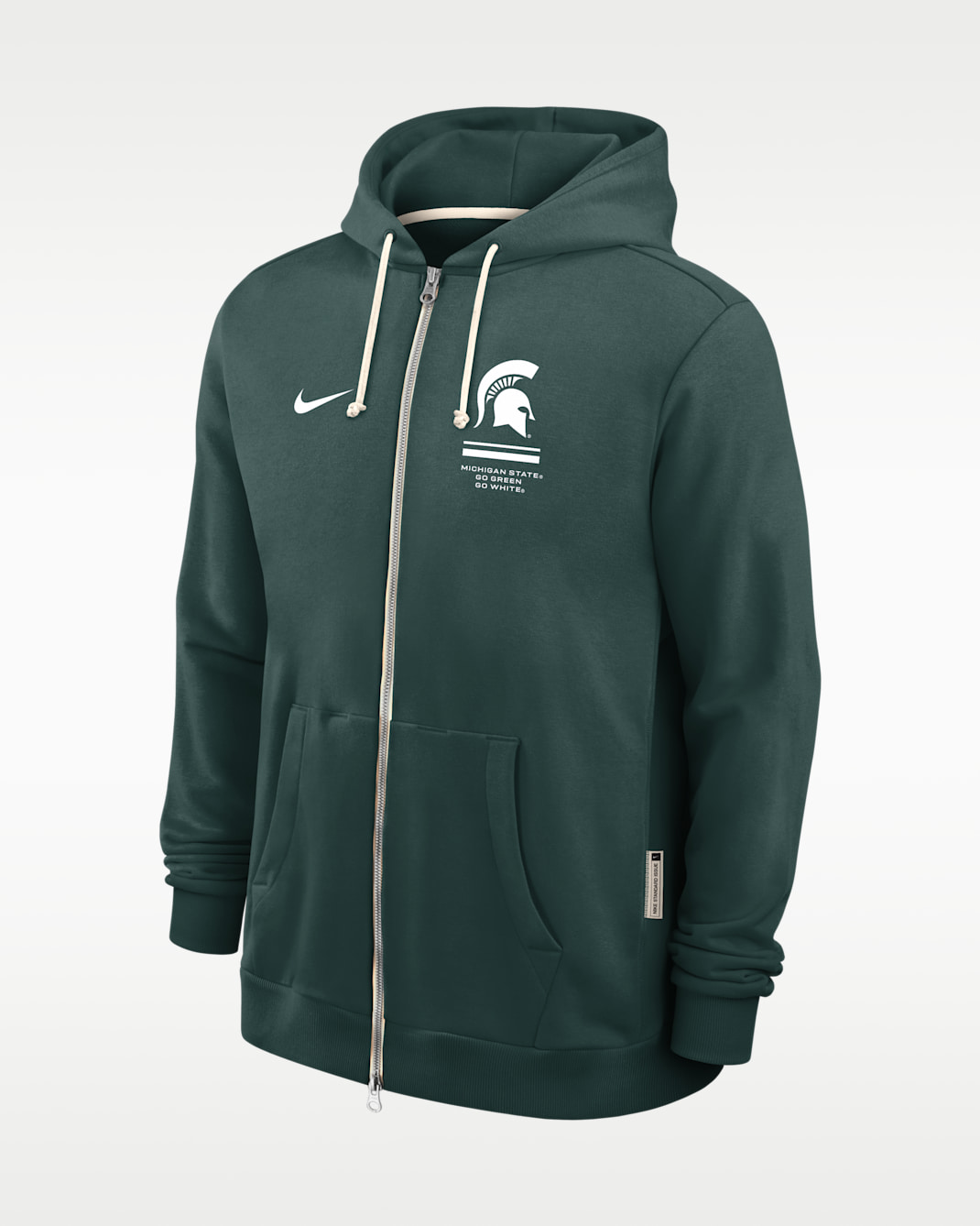 Michigan State Sideline Standard Issue Men's Nike Dri-FIT College Full-Zip Hoodie - Pro Green