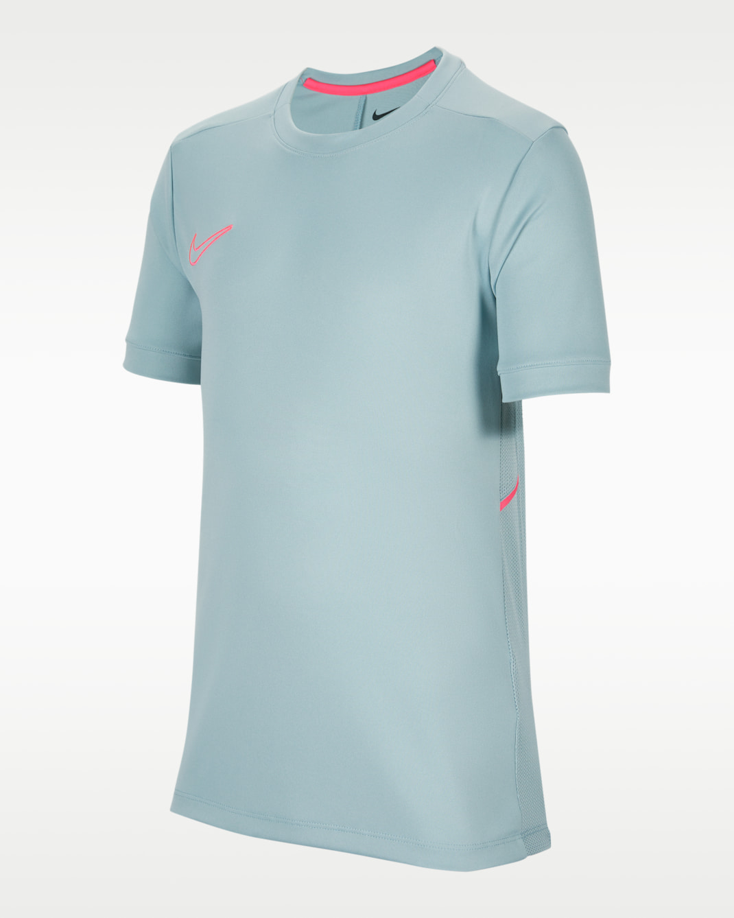 Playera de fútbol Dri-FIT para niños talla grande Nike Academy - Cubo océano/Cubo océano/Hiperrosa/Hiperrosa