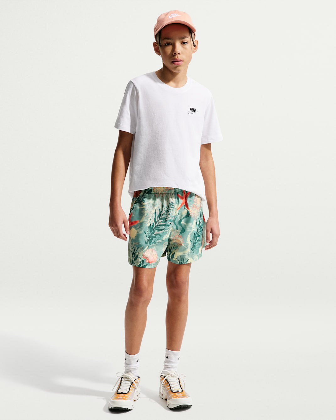 Nike Sportswear Club Big Kids' 4.5" Woven Shorts - Bicoastal/Cosmic Clay