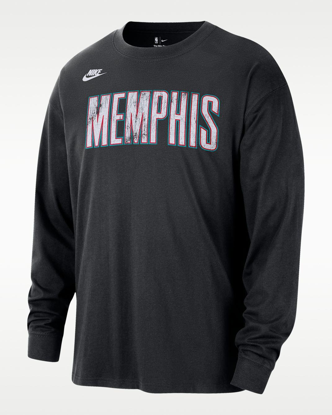Memphis Grizzlies Hardwood Classic Essential Men's Nike NBA Long-Sleeve T-Shirt - Black