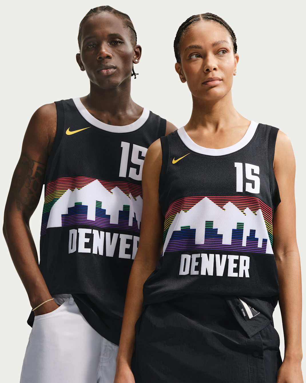 Maillot Nike NBA Swingman Nikola Jokić Denver Nuggets City Edition pour homme - Noir