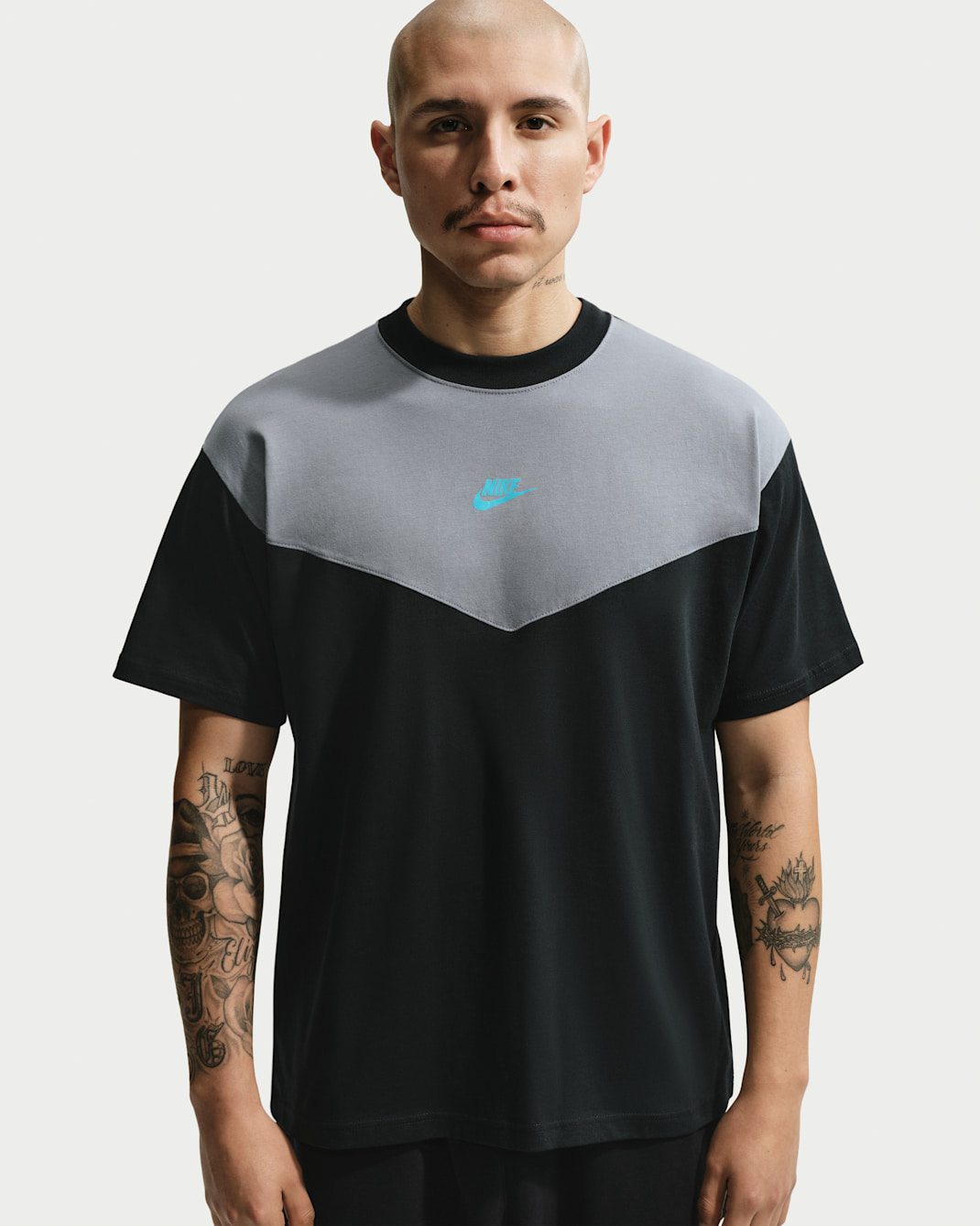T-shirt męski Nike Sportswear - Czerń/Cool Grey/Dusty Cactus