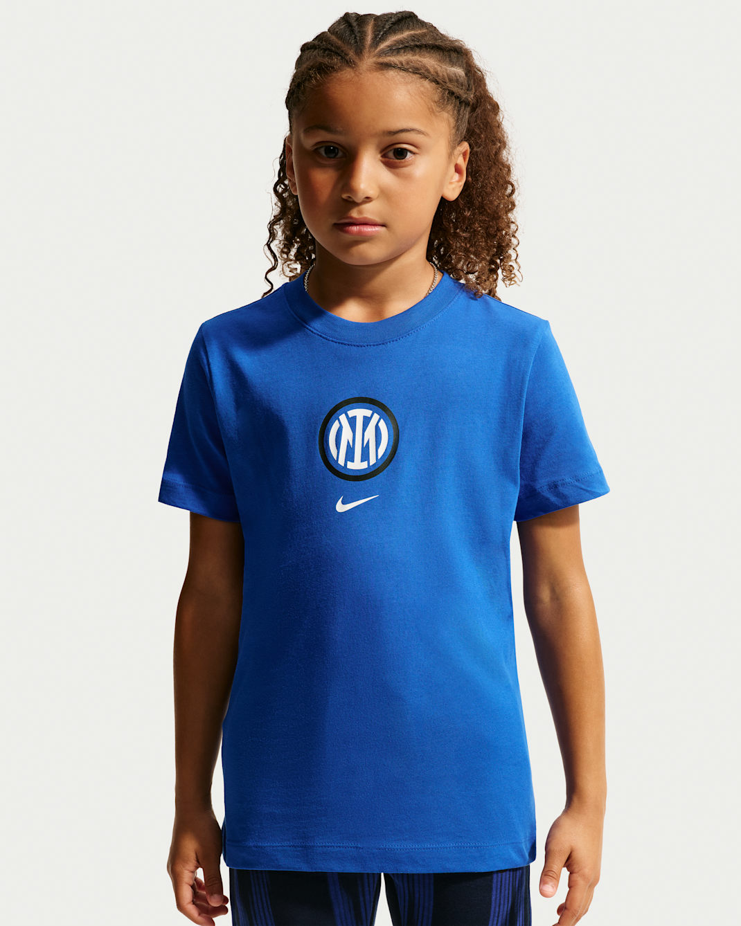 Inter Milan Nike Football-T-shirt til større børn - Lyon Blue