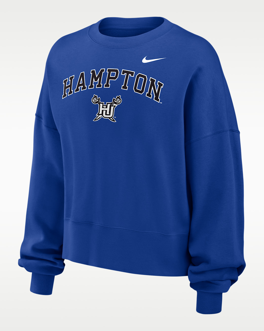 Sudadera de cuello redondo Phoenix Fleece para mujer Nike College (Hampton University) - Royal juego