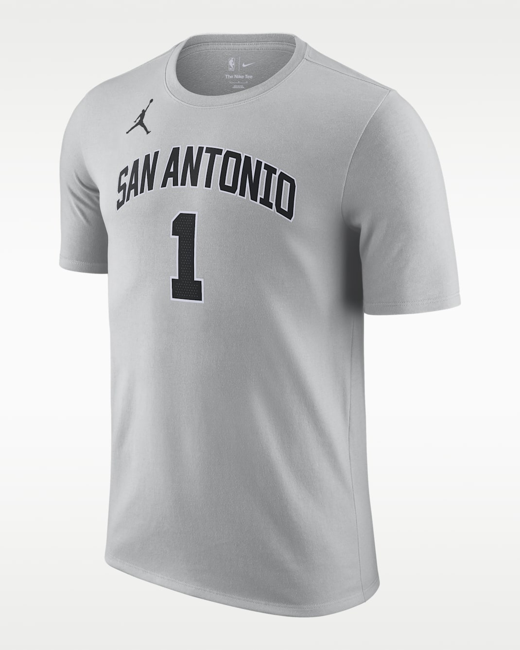 San Antonio Spurs Essentials Men's Nike NBA Statement T-Shirt - Flat Silver