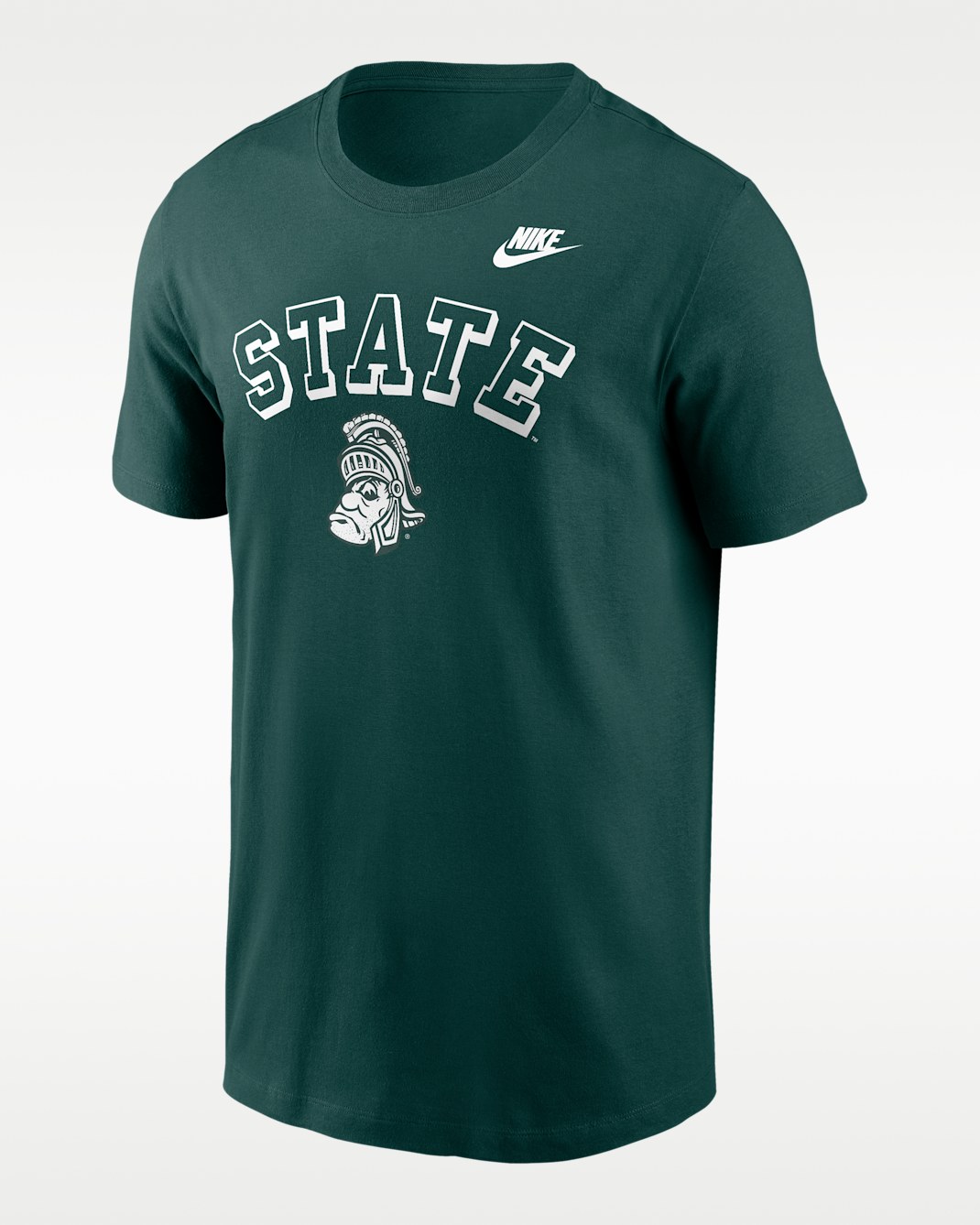 Playera universitaria Nike para hombre Michigan State Legacy Nickname - Verde