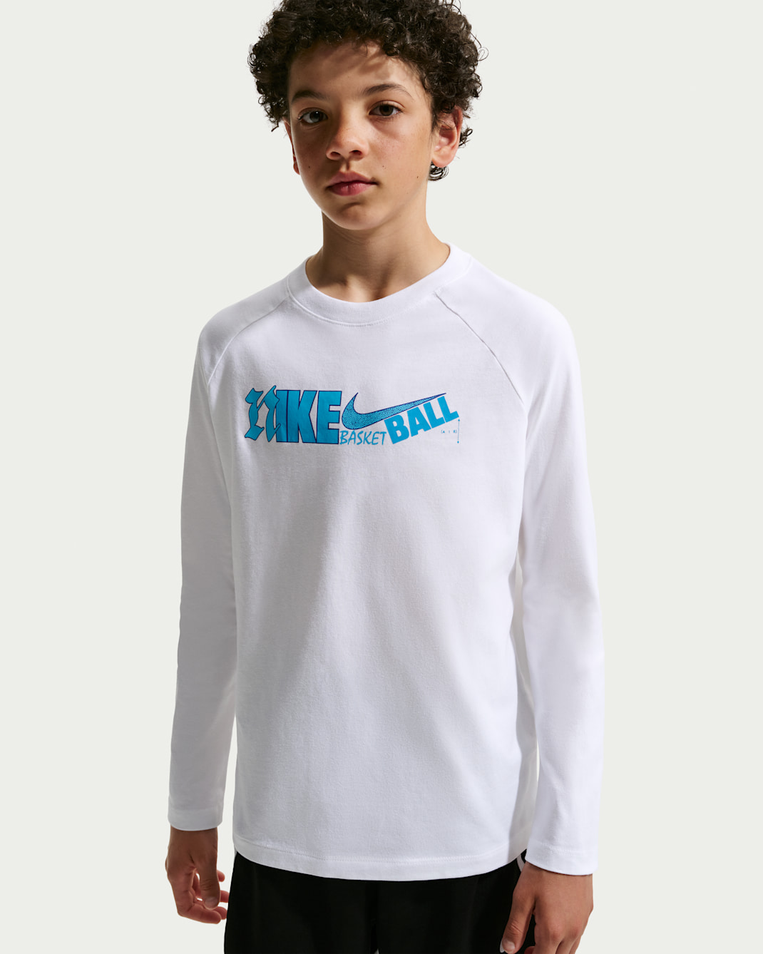 Nike Kids' Long Sleeve Tee - White