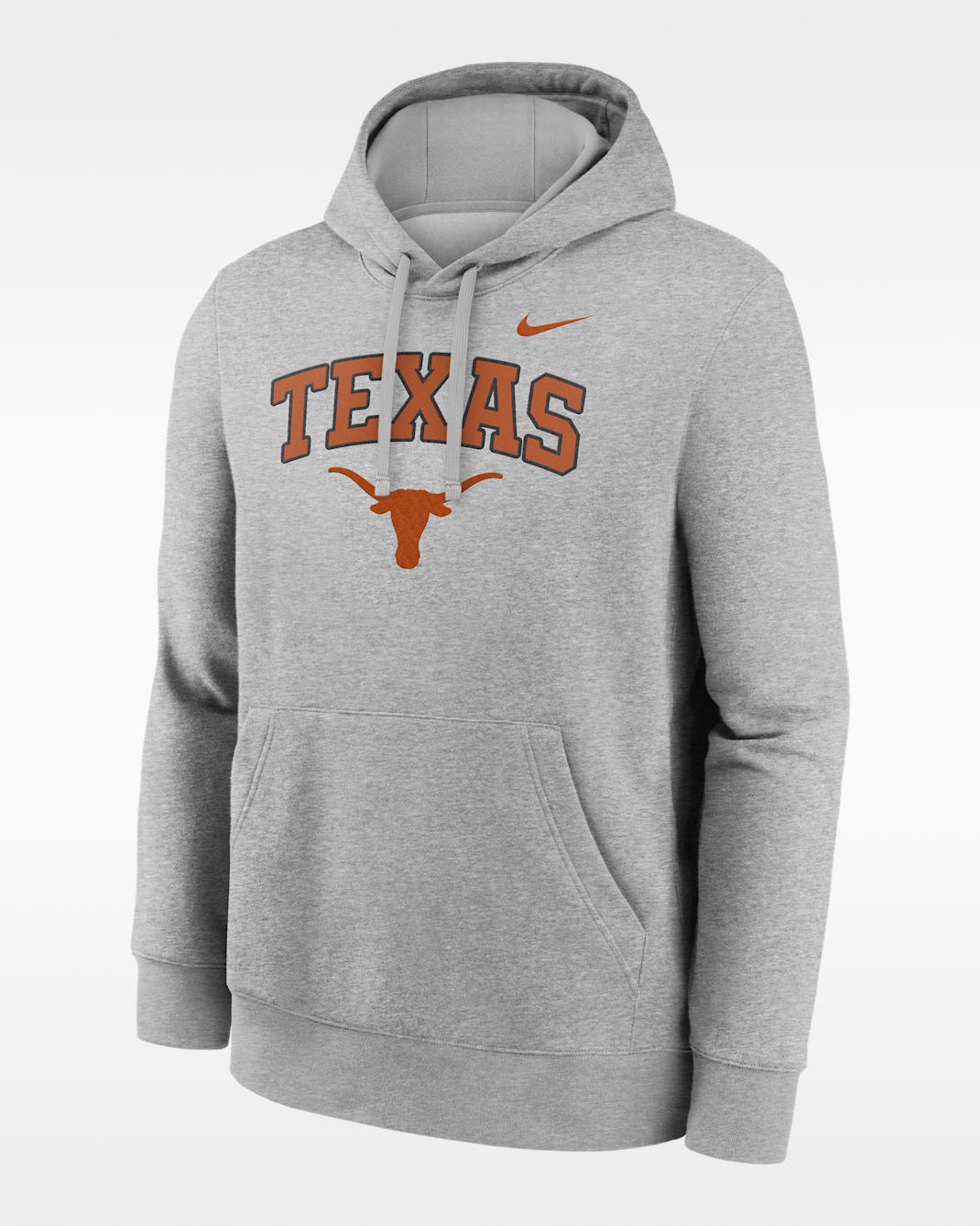 Sudadera con gorro sin cierre universitaria Nike para hombre Texas Arch - Gris