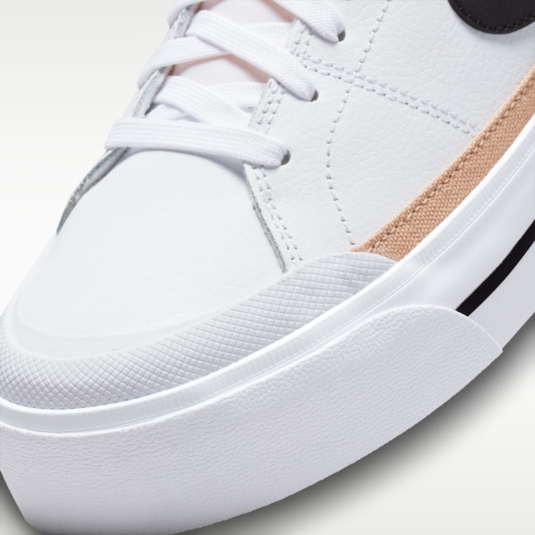 Nike Court Legacy Lift Women's Shoes - White/Hemp/Team Orange/Black