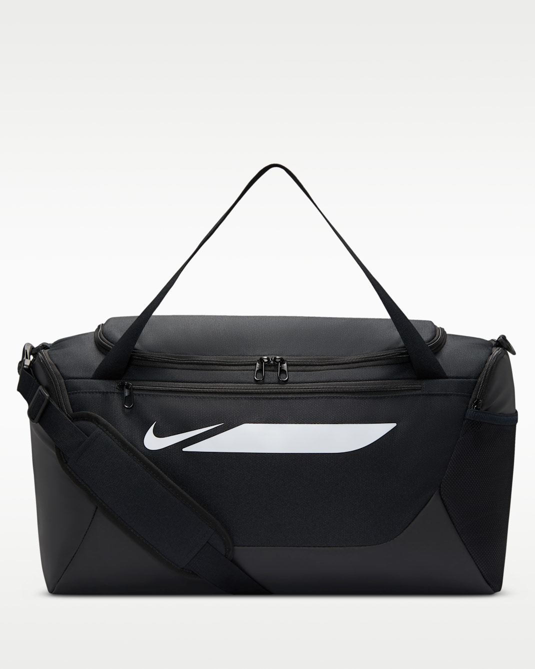 Sac de sport de football Nike Academy (petite taille, 40 L) - Noir/Noir/Blanc