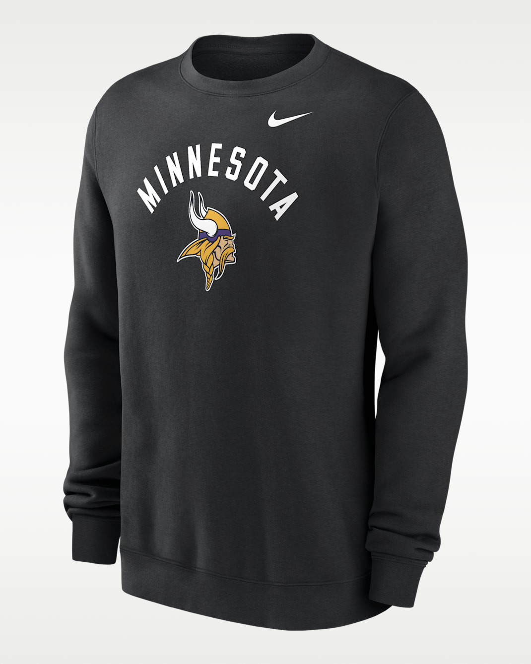 Minnesota Vikings Club Men's Nike NFL Pullover Crew - Black