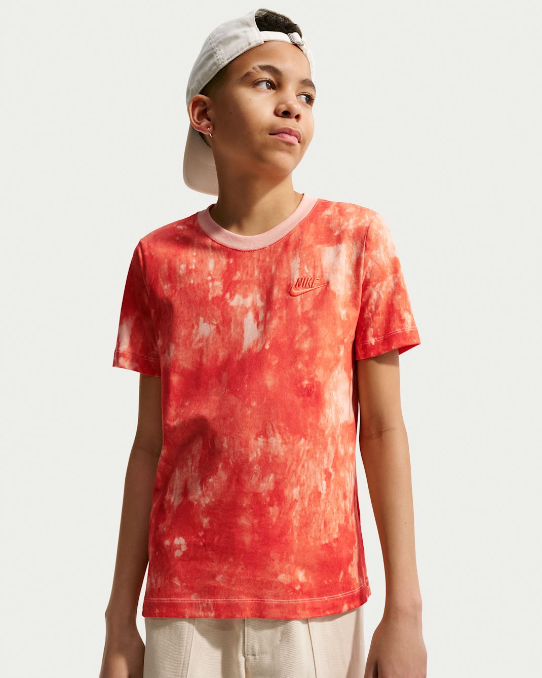 Nike Sportswear Big Kids' T-Shirt - Arctic Orange/Turf Orange