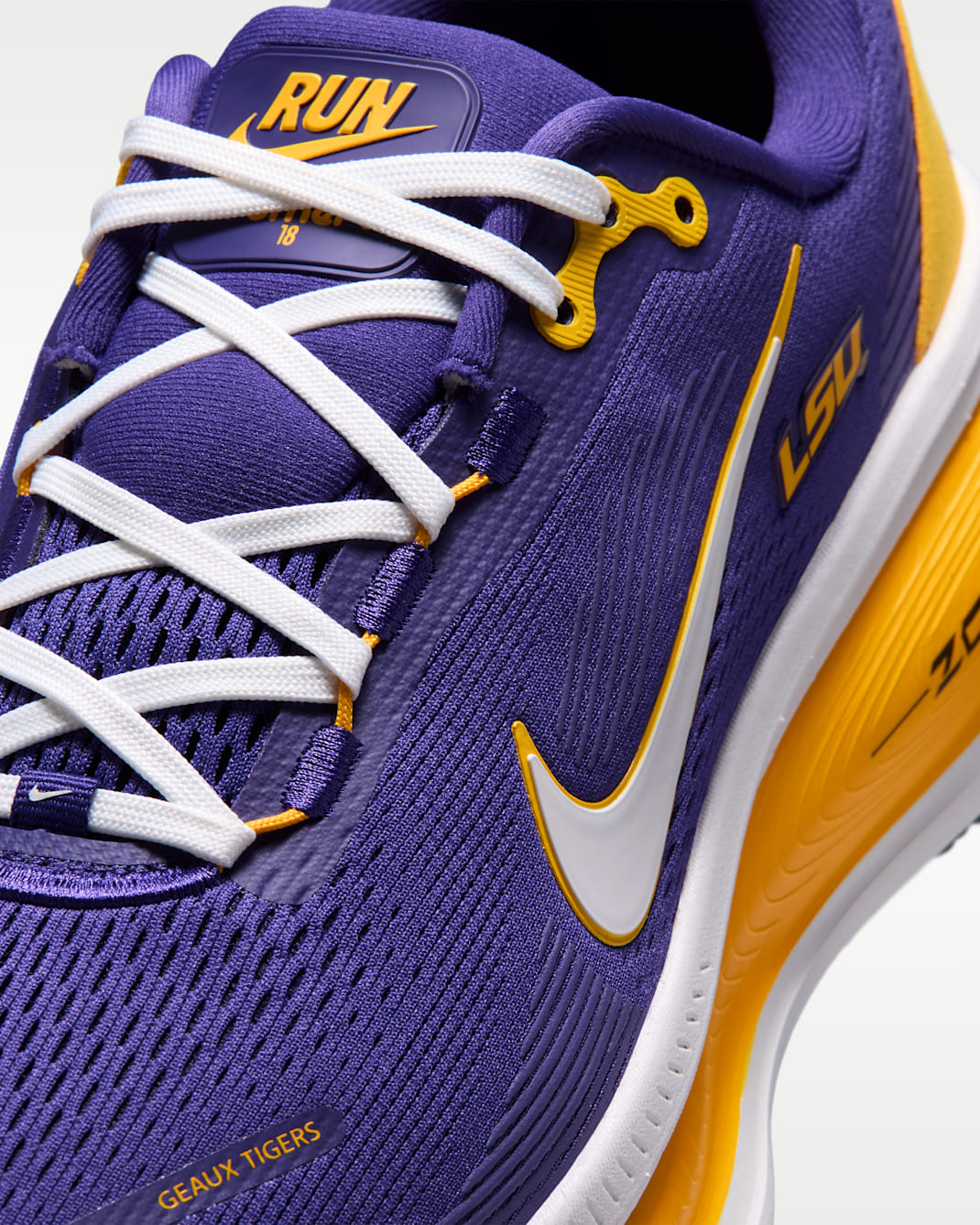 Nike College Vomero 18 (LSU) Men's Road Running Shoes