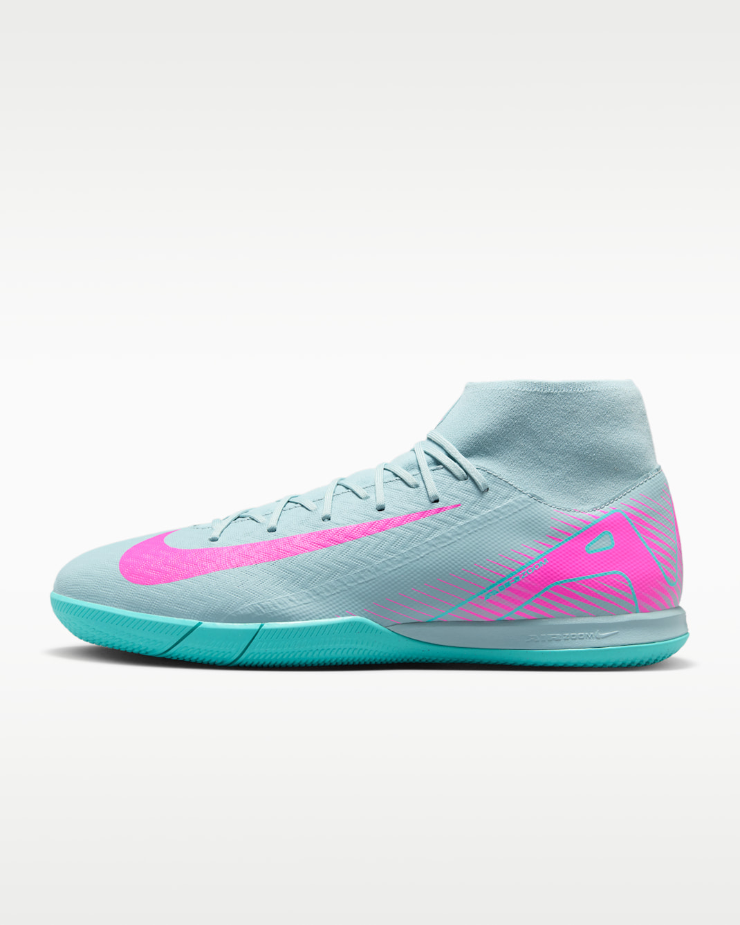 Nike Mercurial Superfly 10 Academy IC 高筒足球鞋 - Ocean Cube/Pink Blast