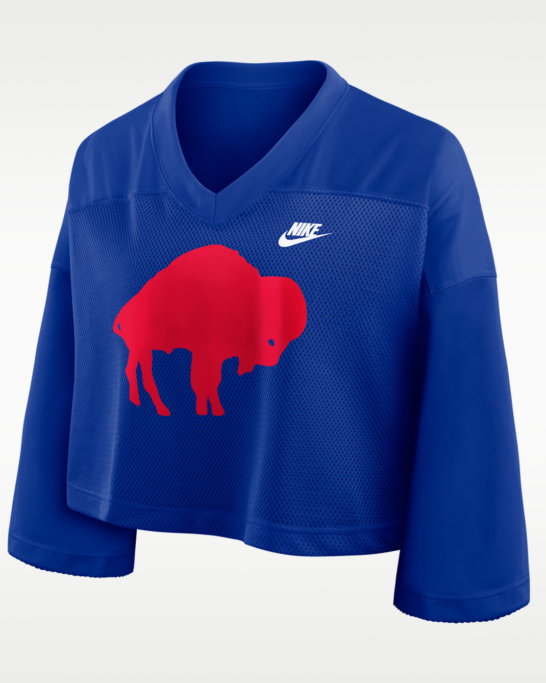 Buffalo Bills Rewind Fashion Women's Nike Dri-FIT NFL Cropped Jersey - Royal