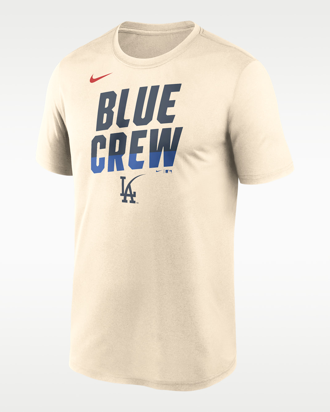 Los Angeles Dodgers City Connect Team Phrase Script Men's Nike Dri-FIT MLB T-Shirt - Cream