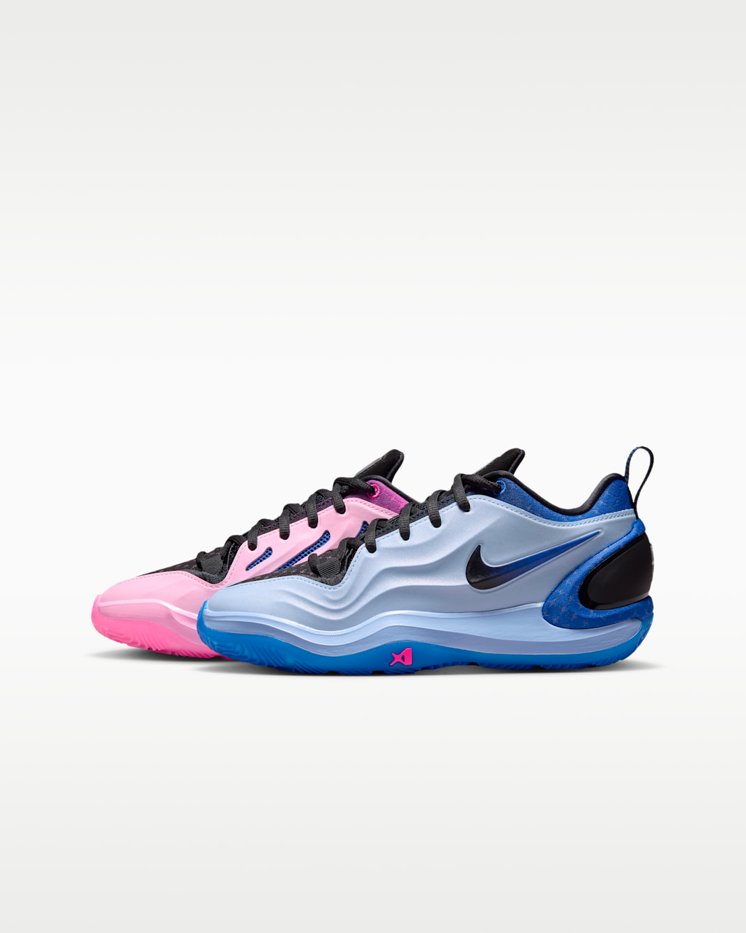 A'Two A'ja Wilson Big Kids' Basketball Shoes - Neo Pink/Pink Blast/Racer Blue/Black