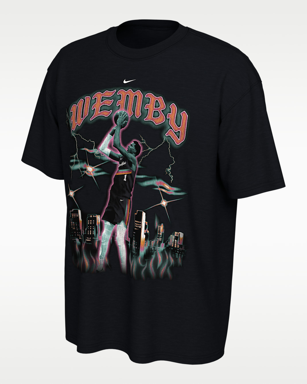 Victor Wembanyama San Antonio Spurs City Edition Nike NBA T-Shirt - Black