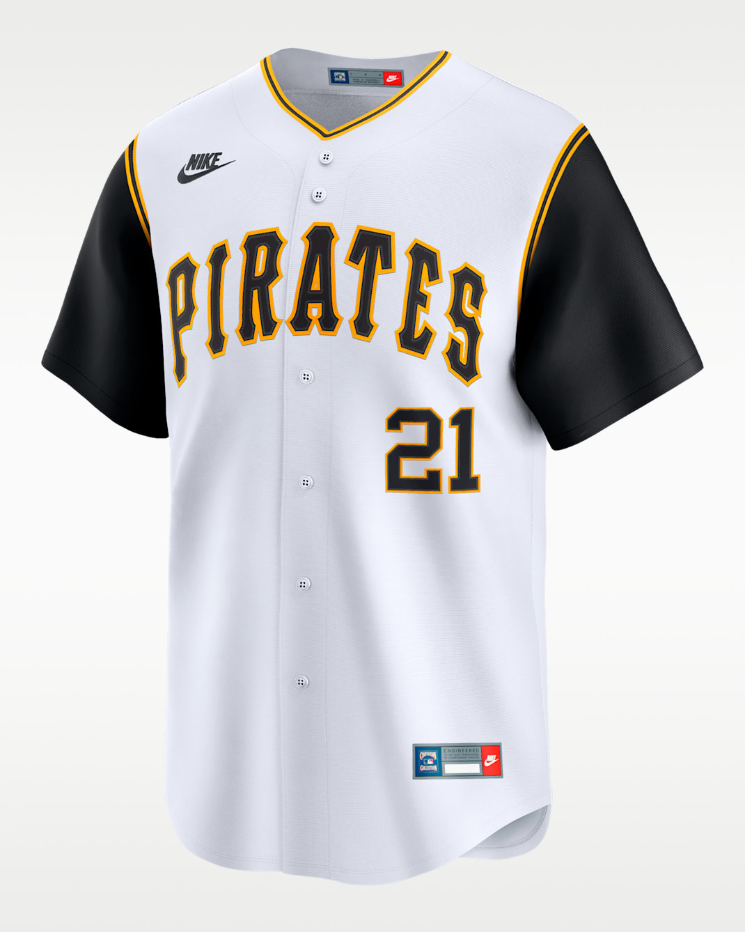 Jersey Nike Dri-FIT ADV de la MLB Limited para hombre Roberto Clemente Pittsburgh Pirates Cooperstown - Blanco