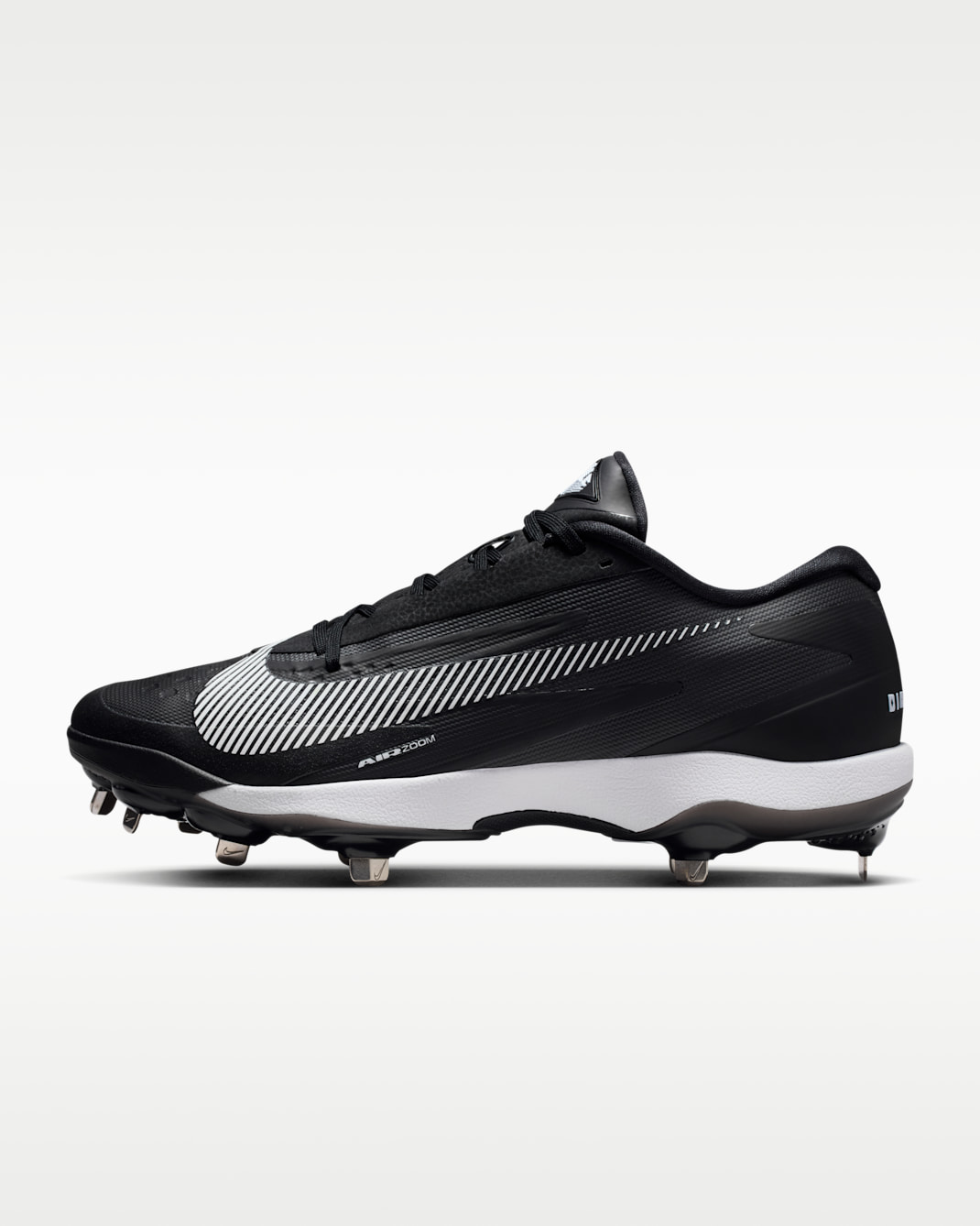 Nike Diamond Standout MTL Baseball Cleats - Black/White